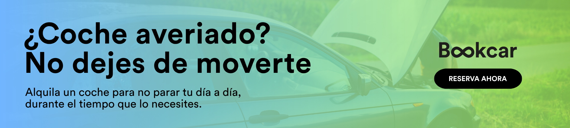 Banner vehículo averiado