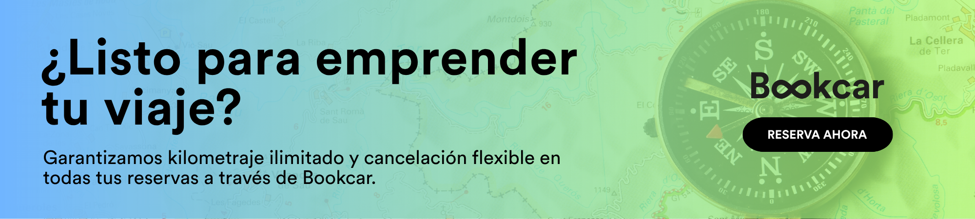 Banner final de Bookcar con ofertas disponibles, kilometraje ilimitado y cancelación flexible